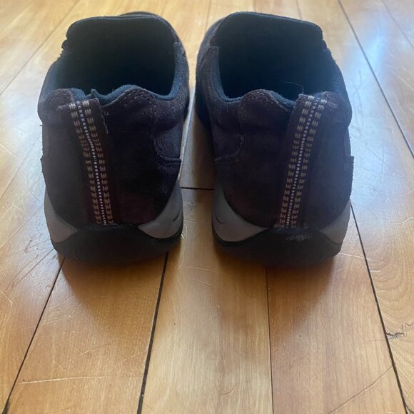 Womens Brown Suede Comfort Slip On Mules 05330 Size 7.5 Gently Used - Picture 5 of 6